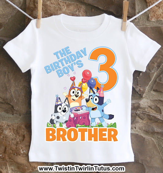 Bluey brother shirt