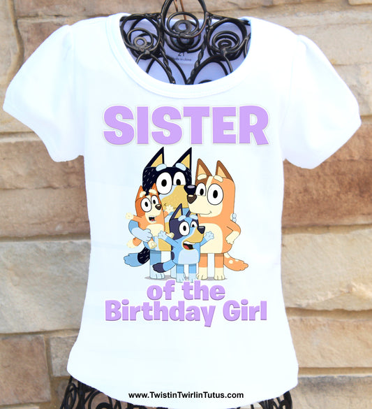 Bluey sister shirt