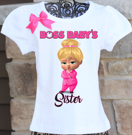 Boss Baby sister shirt