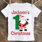 Boys First Christmas Shirt Santa
