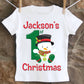 Boys First Christmas Shirt Snowman