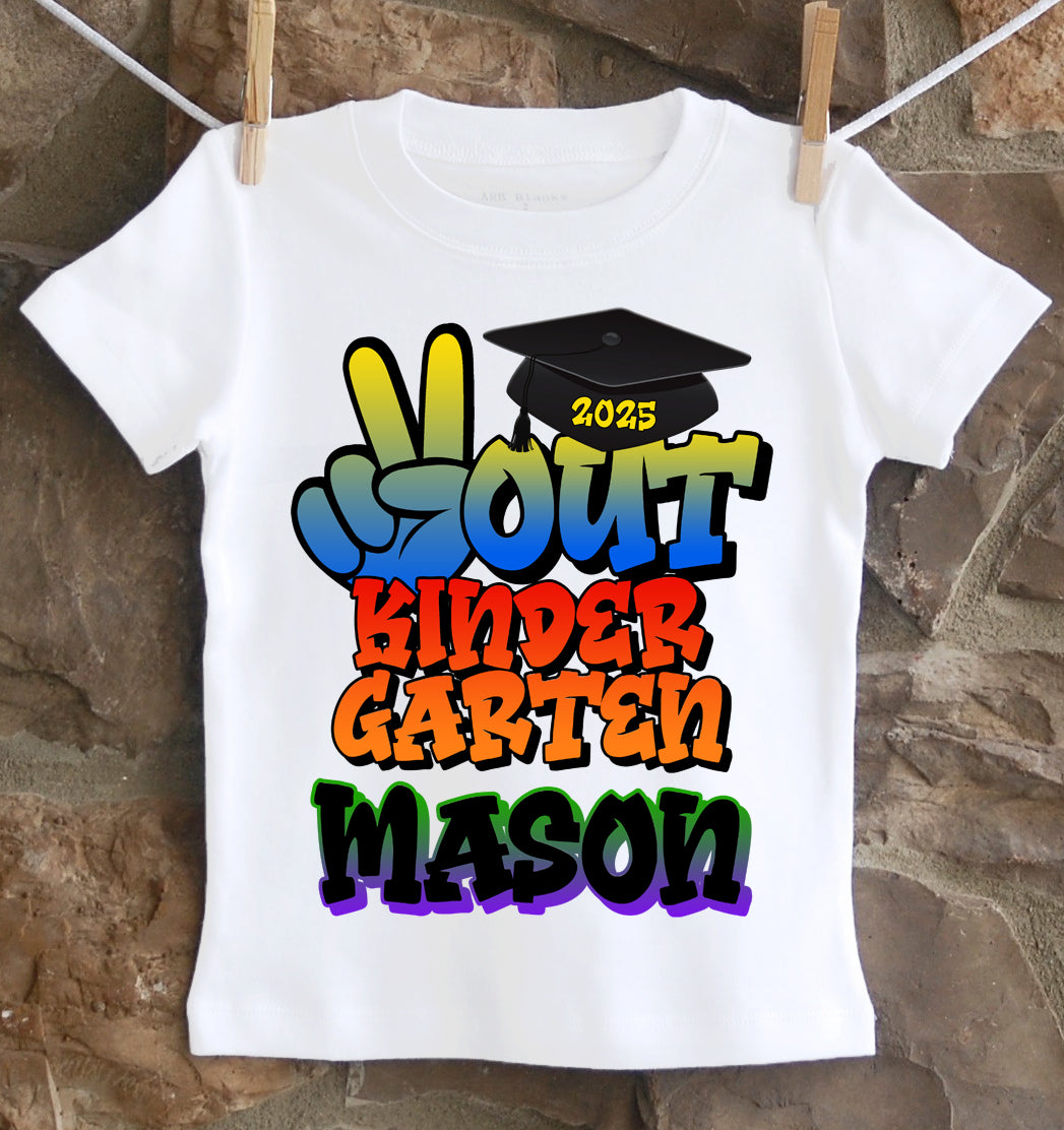 Boys customized Kindegarten Graduation Shirt