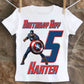 Captain America Birthday Shirt