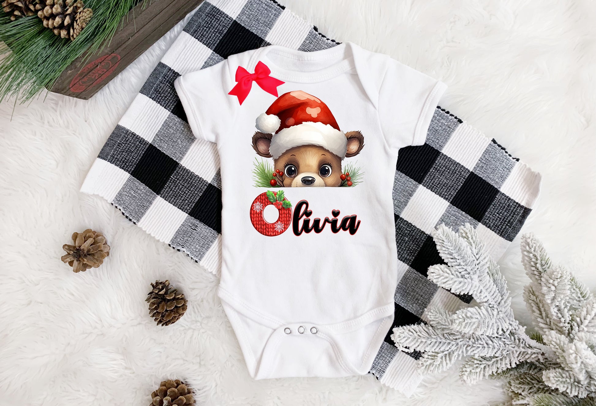 Christmas Teddy onesie