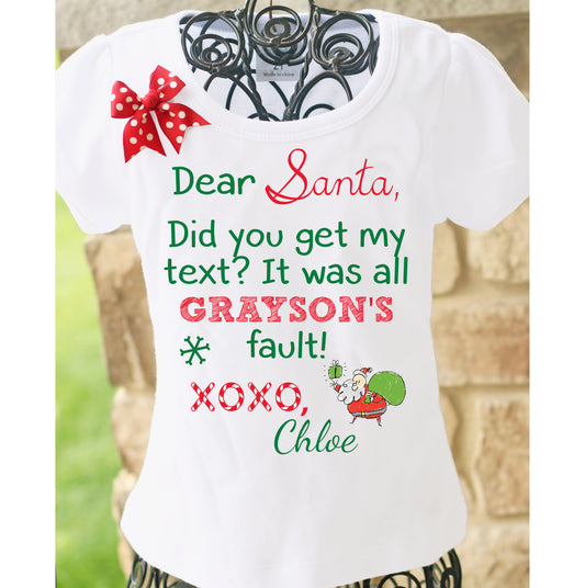Christmas Letter Shirt