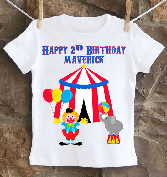 Circus birthday shirt