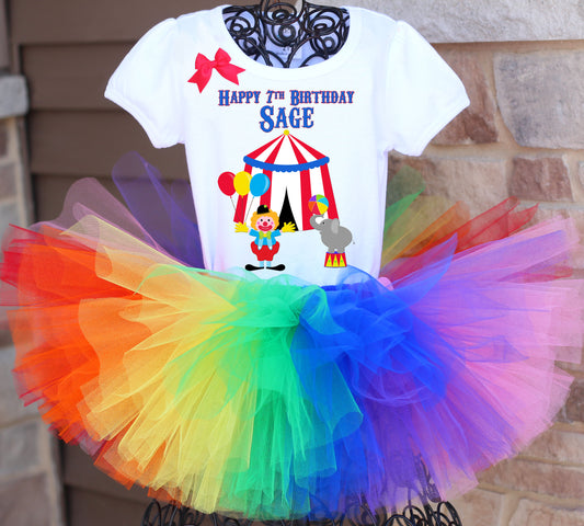 Circus birthday tutu outfit