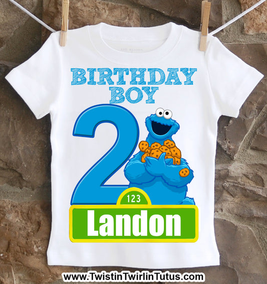 Cookie Monster Birthday Shirt