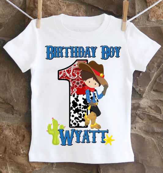 Cowboy birthday shirt