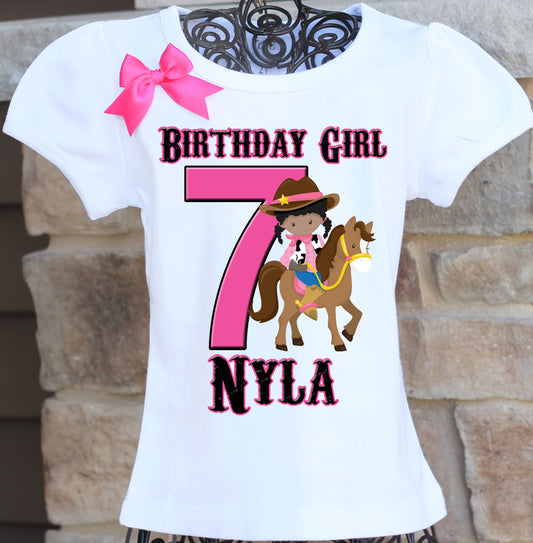 Cowgirl Birthday Shirt