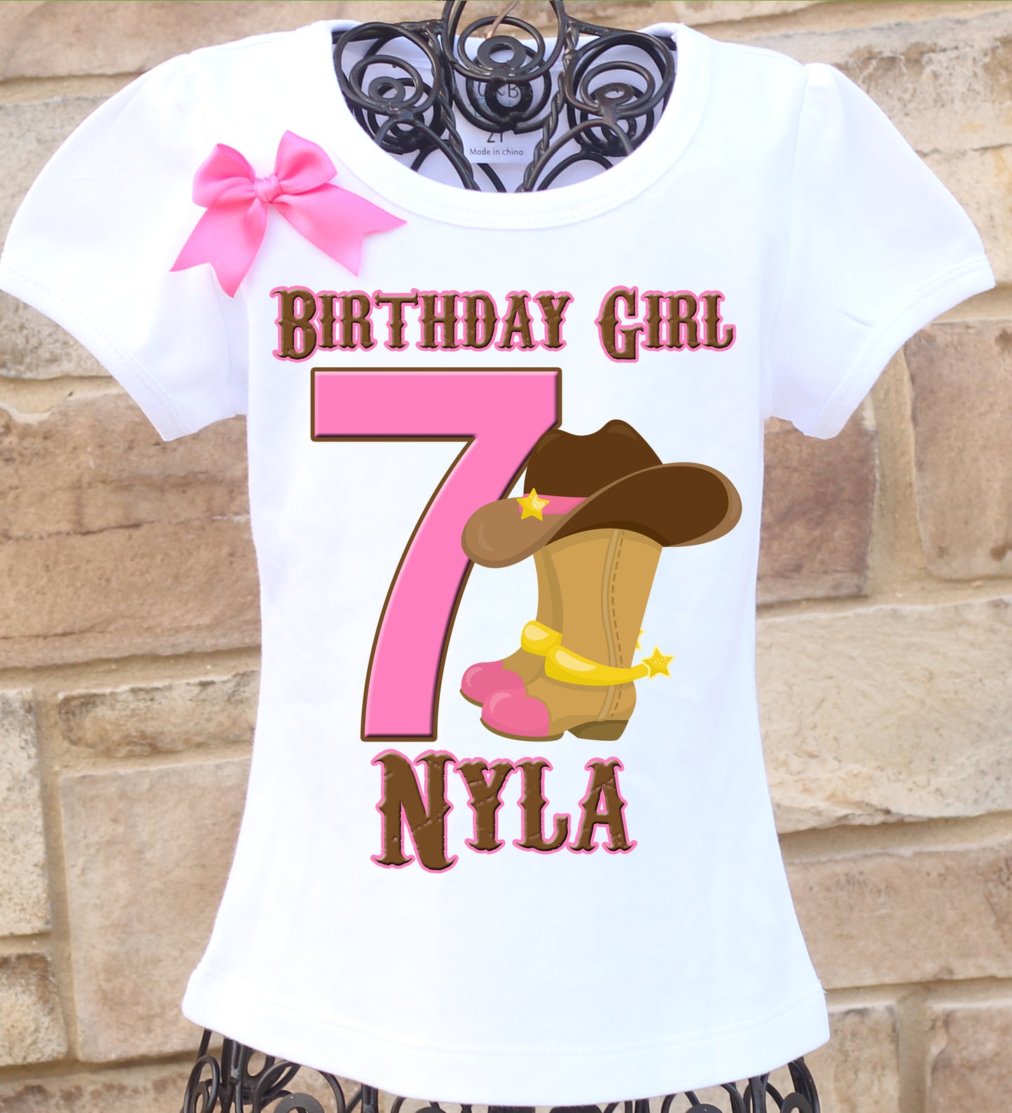 Cowgirl Birthday shirt