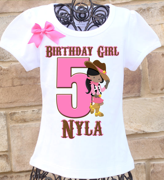 Cowgirl birthday shirt