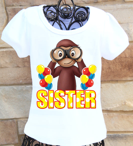 Curious George Sister Shirt