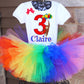 Curious George birthday tutu outfit
