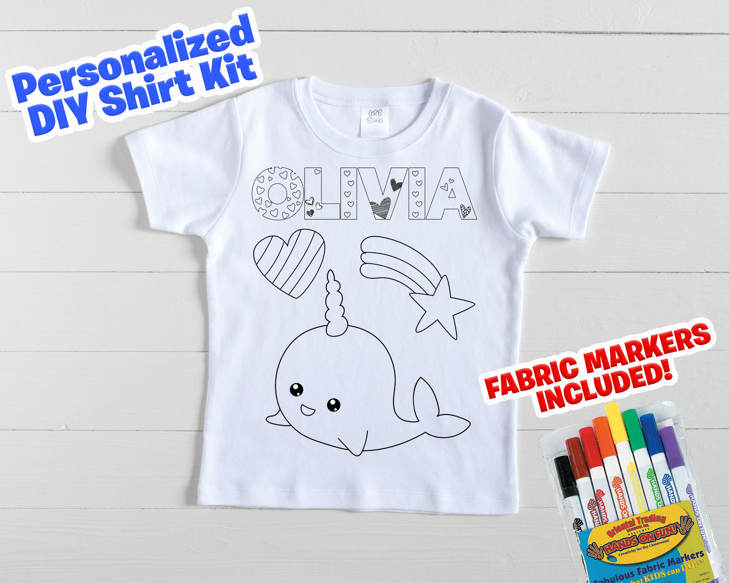 Color me narwhal shirt