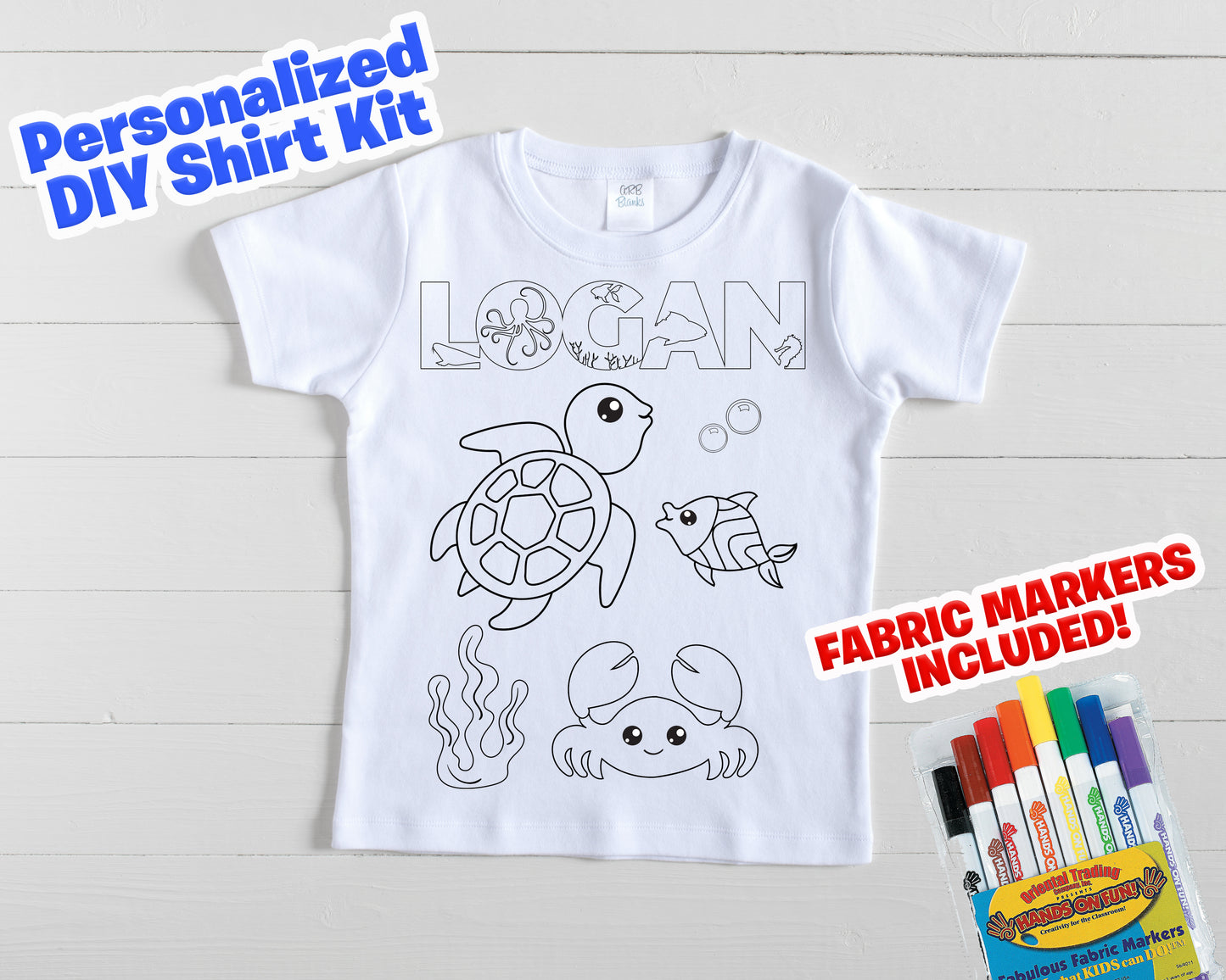 Create my own shirt kid ocean