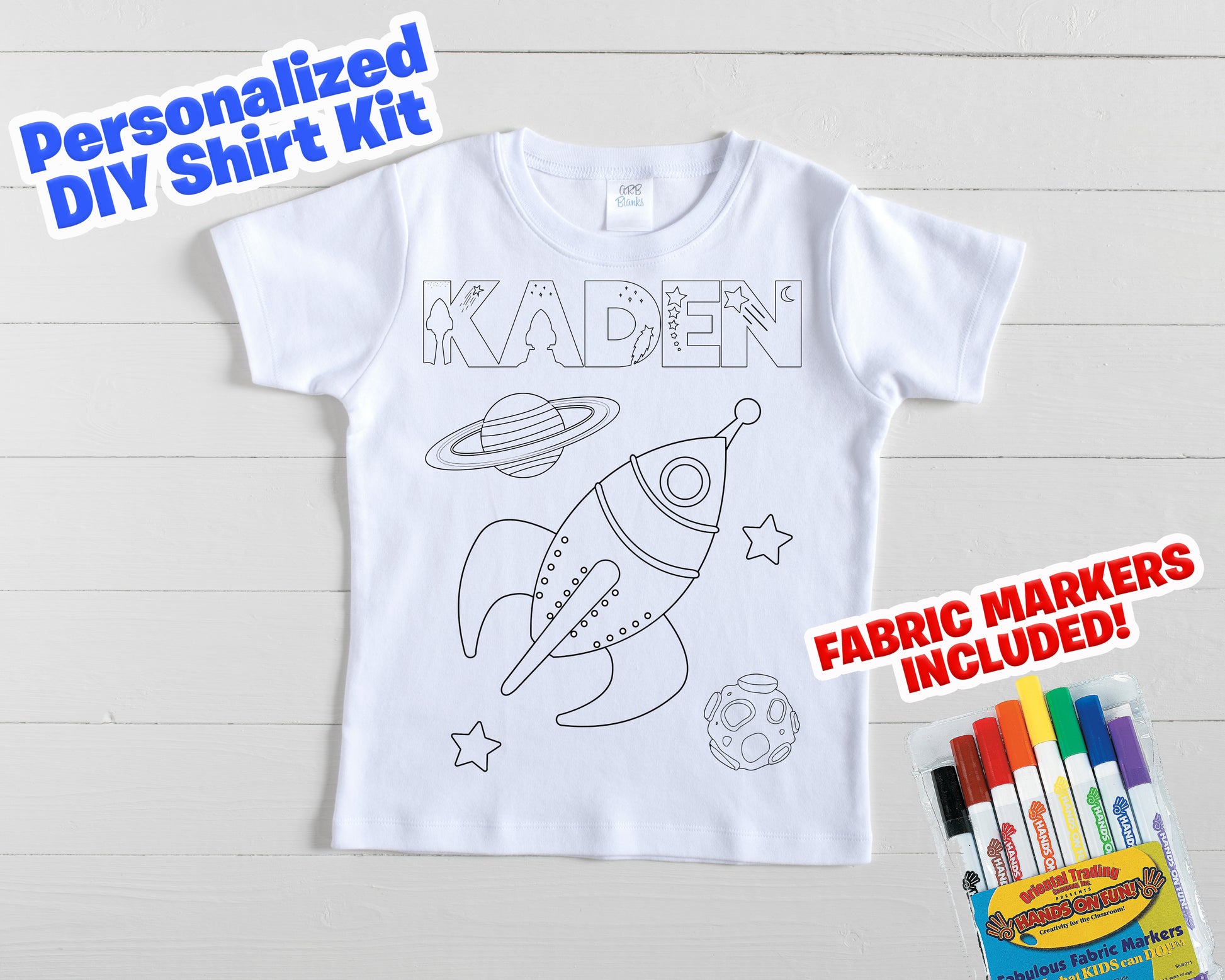 DIY Space shirt for kids