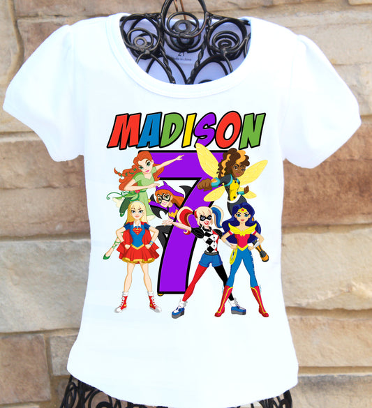 DC Superhero Girls Birthday Shirt