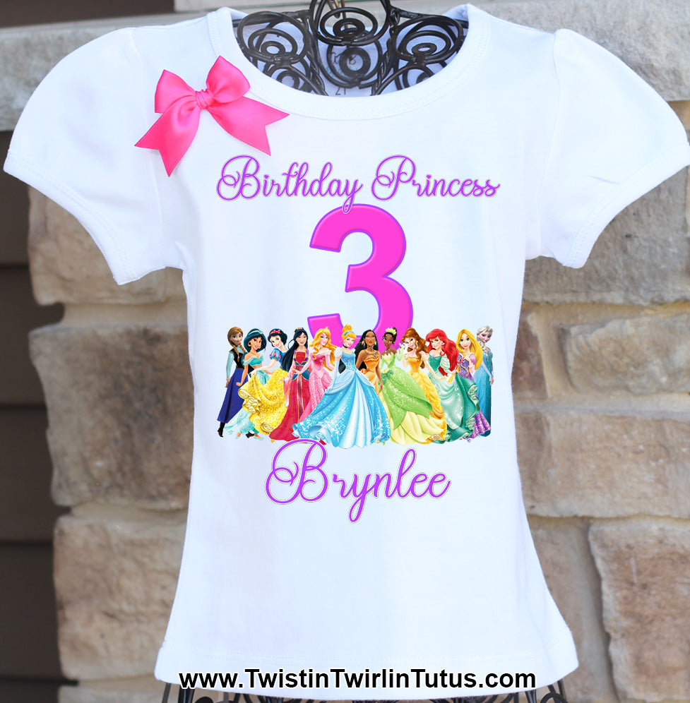 Disney Princesses Birthday Shirt