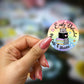 easily distracted by cats and books sticker