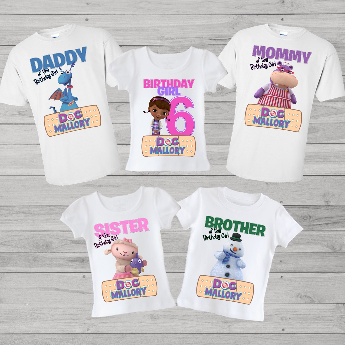 Doc McStuffins Family Birthday Shirts