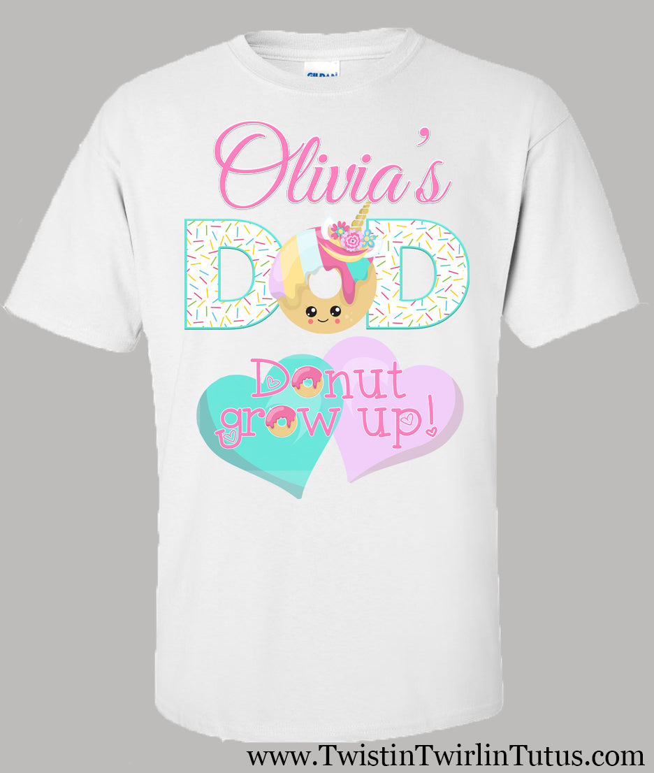Donut dad birthday shirt