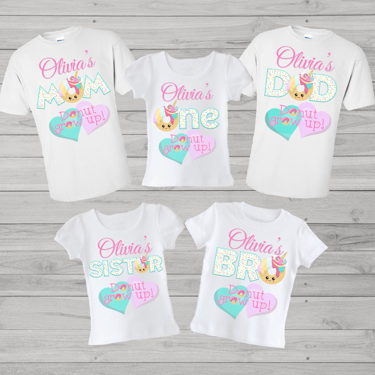 Donut Family Birthday Shirts
