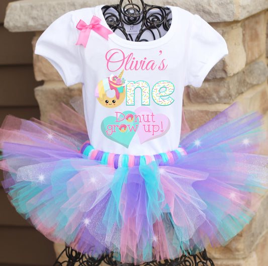 Donut first birthday tutu outfit