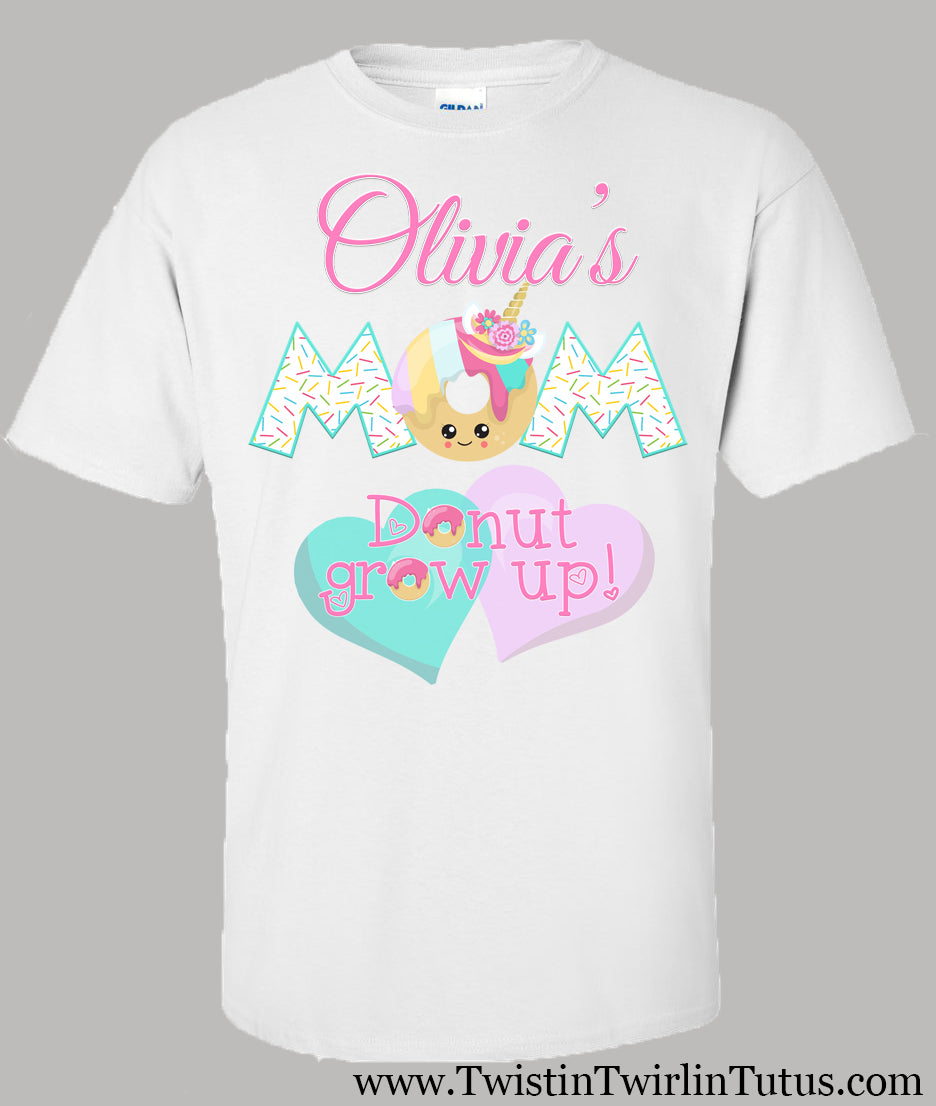 Donut mom birthday shirt