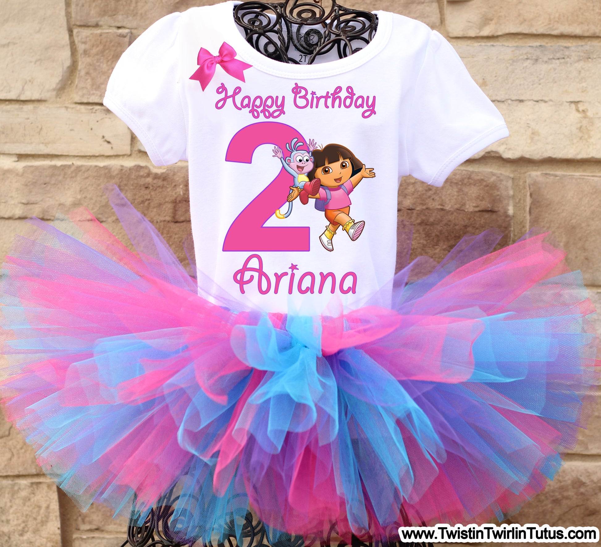 Dora birthday tutu outfit