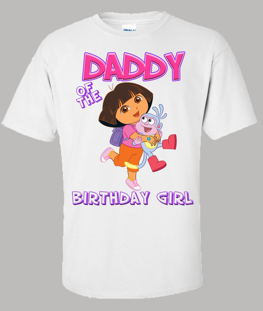 Dora Daddy birthday shirt
