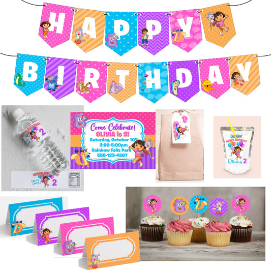 Dora birthday party printables