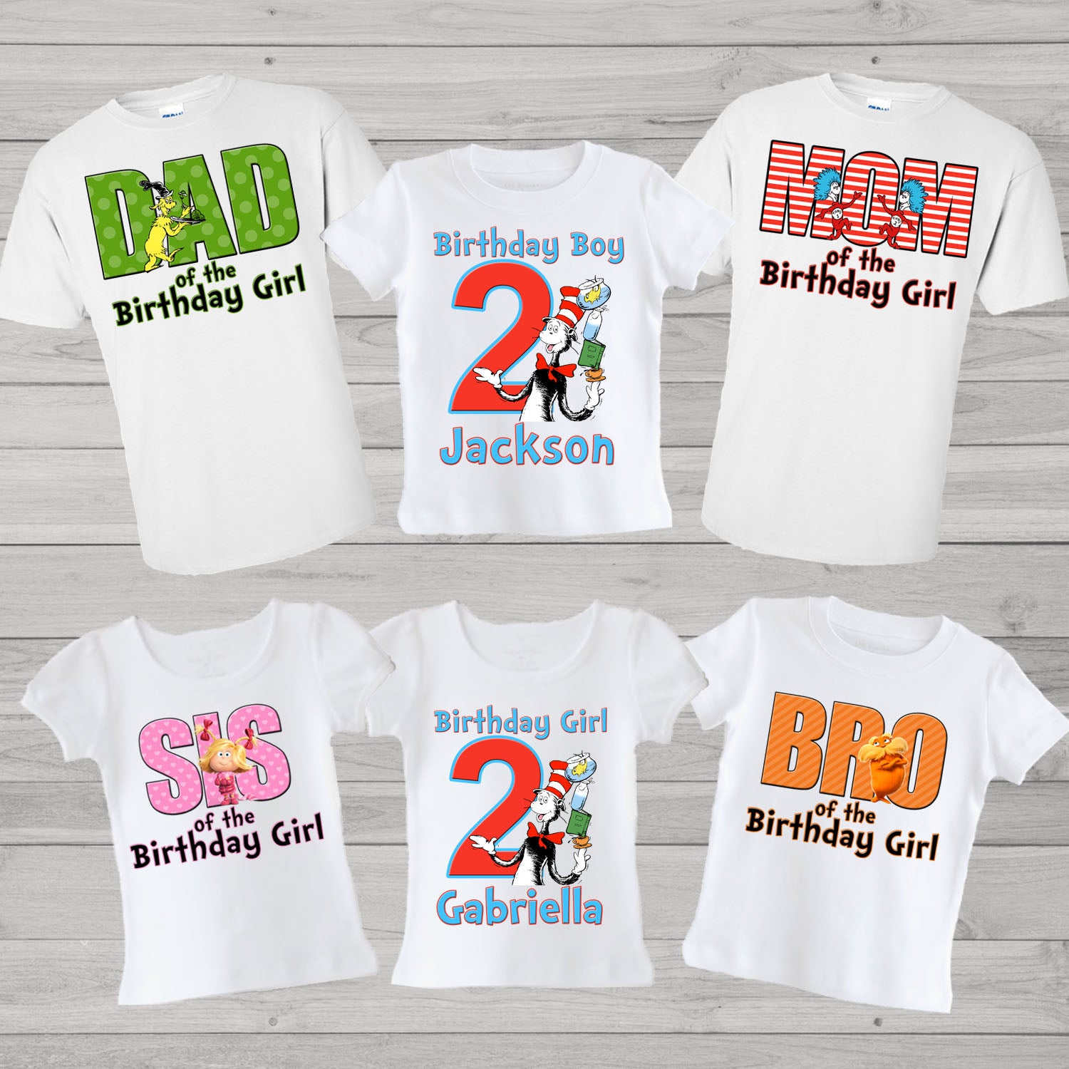 Dr.Seuss Birthday Shirts