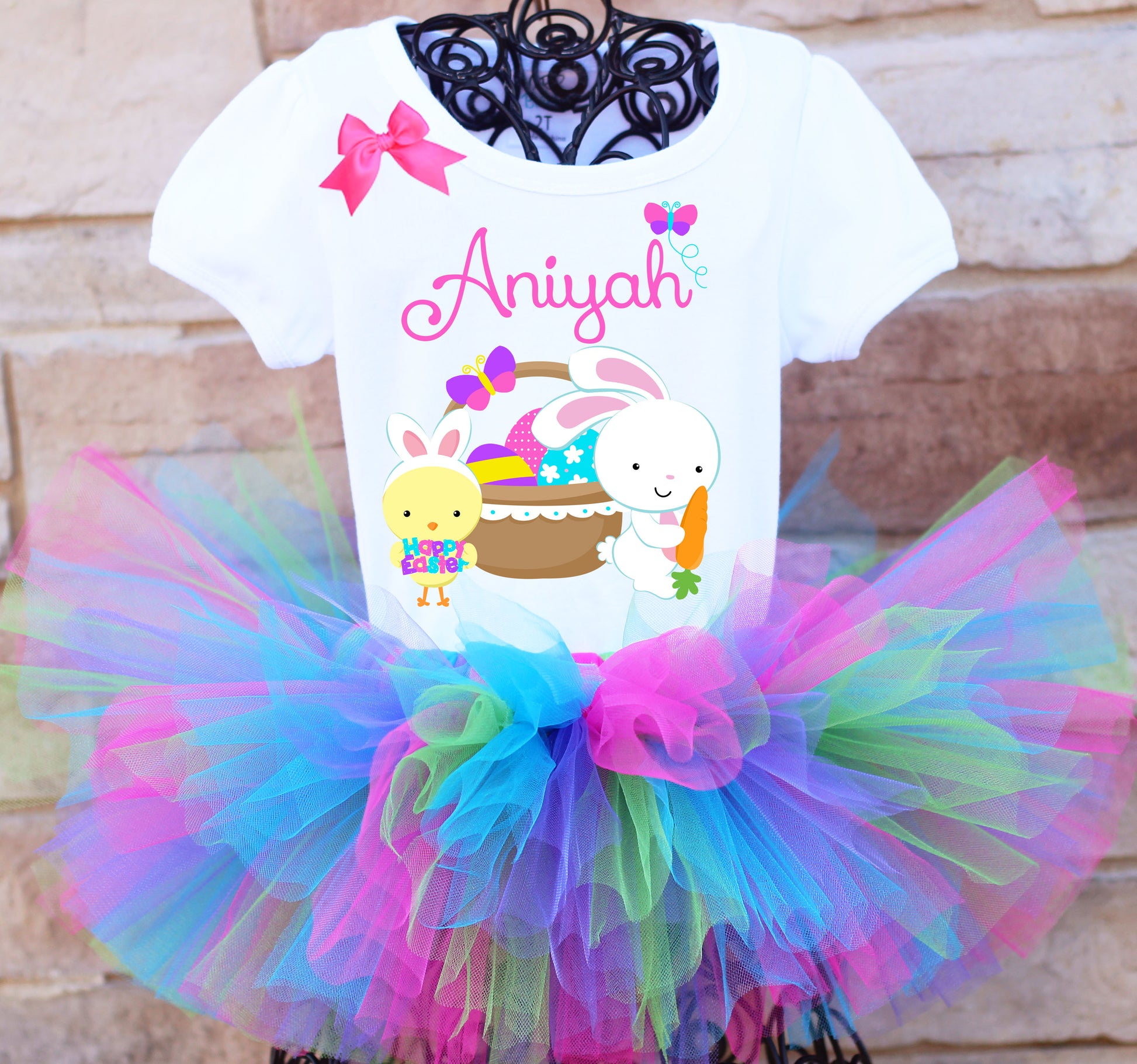 Personalized Easter tutu outfit