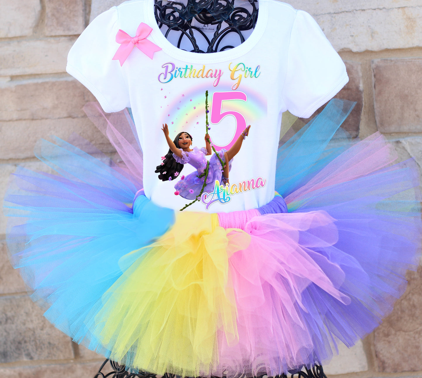 Encanto Isabel Rainbow Tutu Outfit