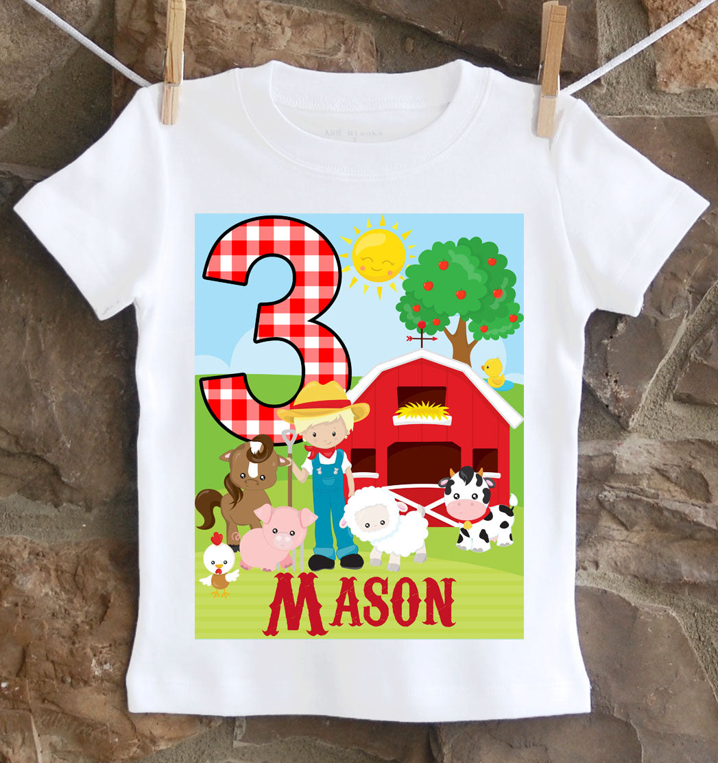 farming birthday shirt