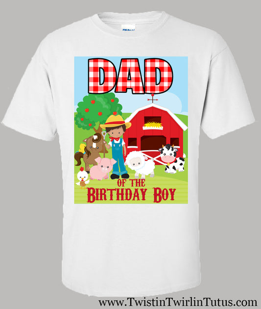 Farm Birthday Dad shirt