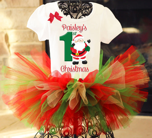 Santa First Christmas Tutu Outfit