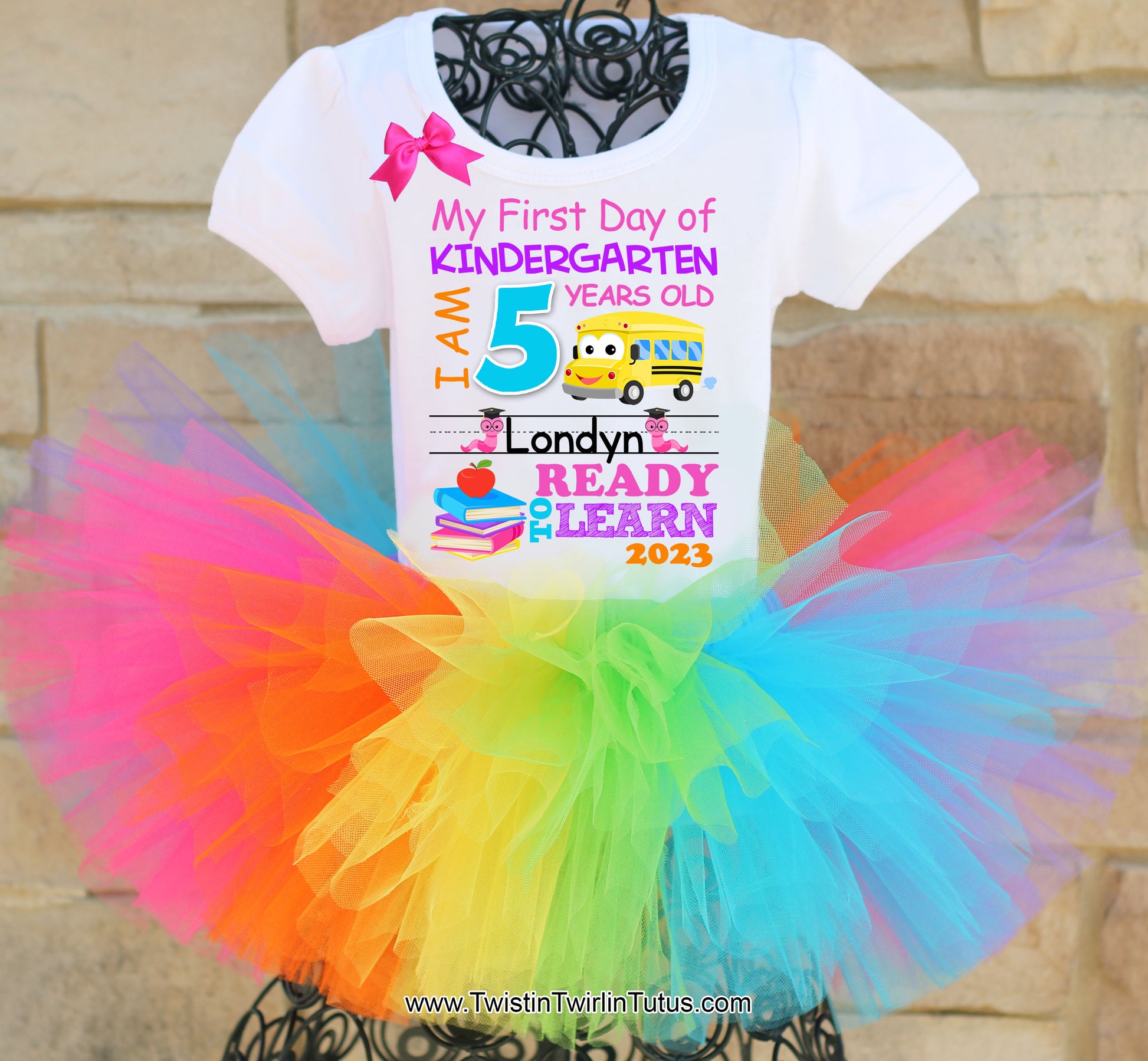 First Day of Kindergarten tutu outfit