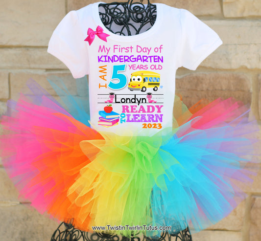 First Day of Kindergarten tutu outfit