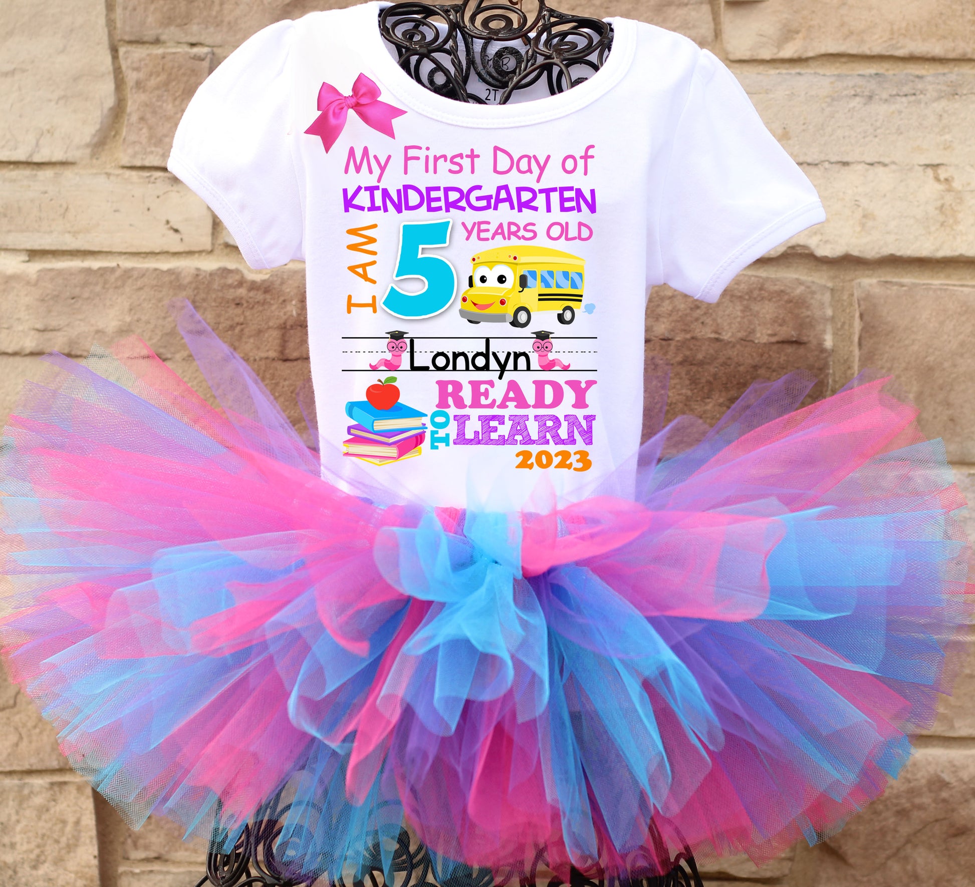 First day of Kindergarten tutu outfit 