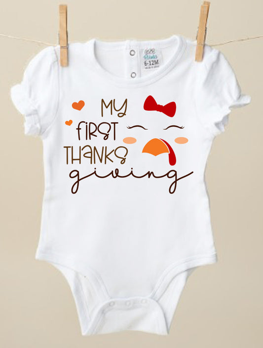 First Thanksgiving Onesie