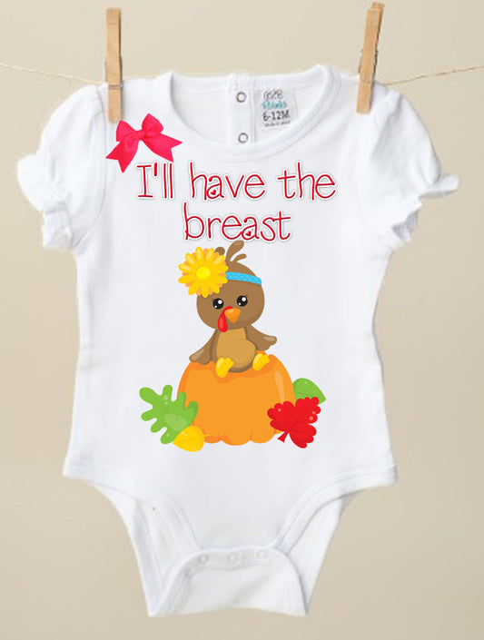 I'll Have the Breast Thanksgiving Onesie