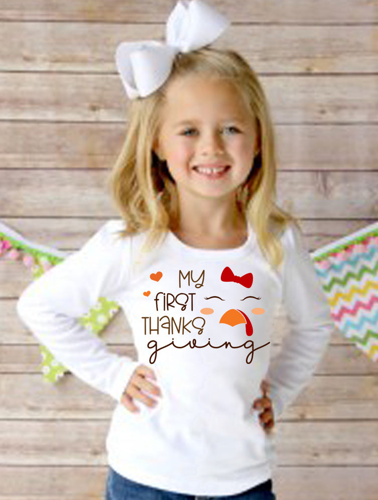 First thanksgiving long sleeve shirt