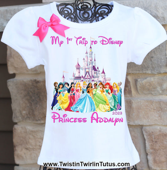 First Trip to Disney Princess Shirt