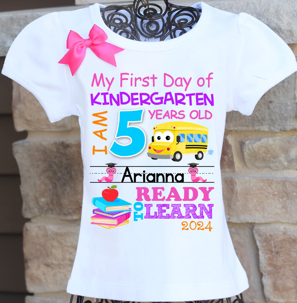 First Day of Kindergarten Shirt