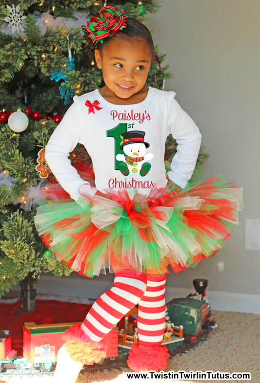 Frosty Christmas Tutu Outfit