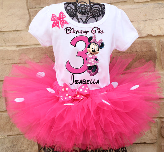 Minnie Mouse Birthday Tutu Outfit