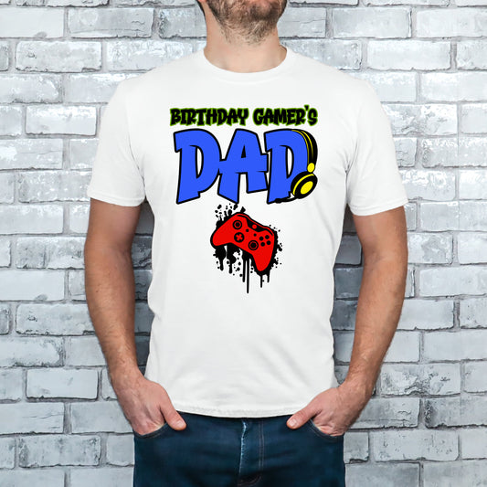 Gamer dad birthday shirt