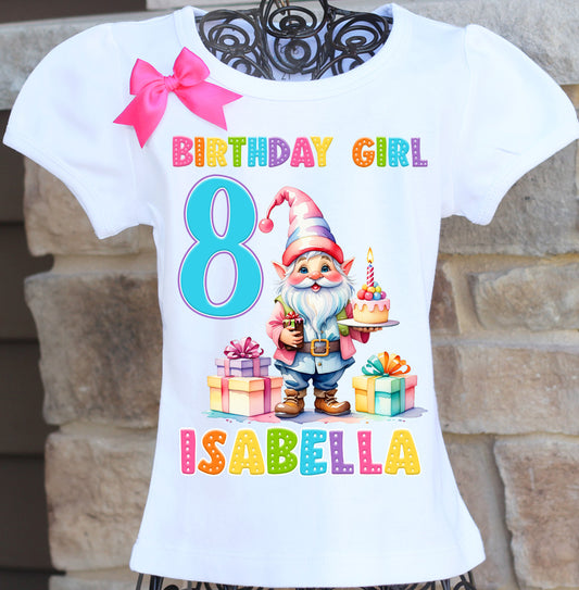 Gnome birthday shirt
